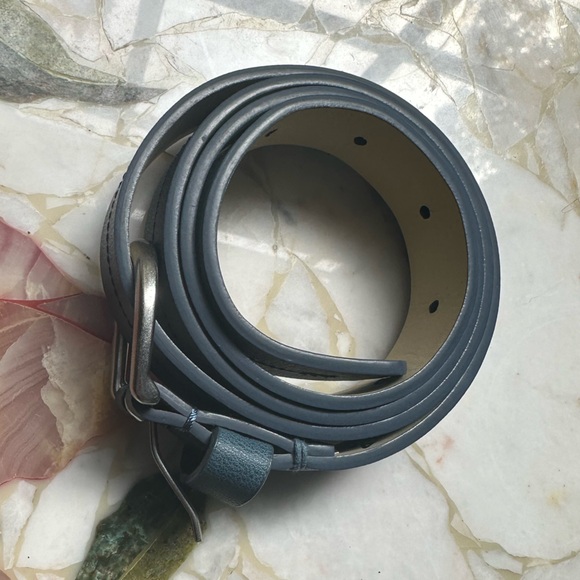 Blue Leather Arrow Belt - Picture 7 of 7